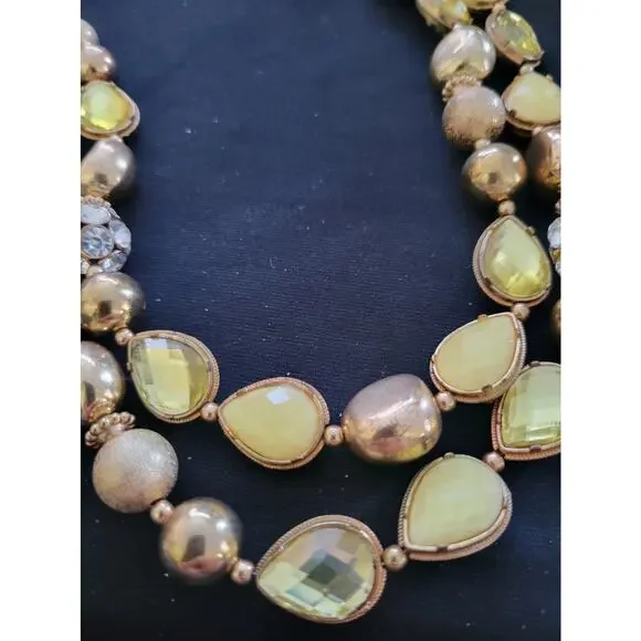 Vintage Peridot Necklace 18 Inch 1950s. Beautiful Old Hollywood - Picture 2 of 5